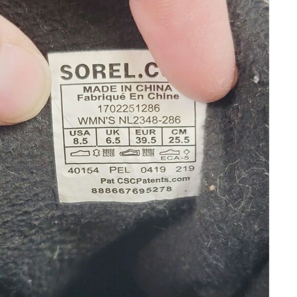 Sorel Slimpack II Lace Up Winter Duck Boots in Tan, sz 8.5 - Picture 10 of 14